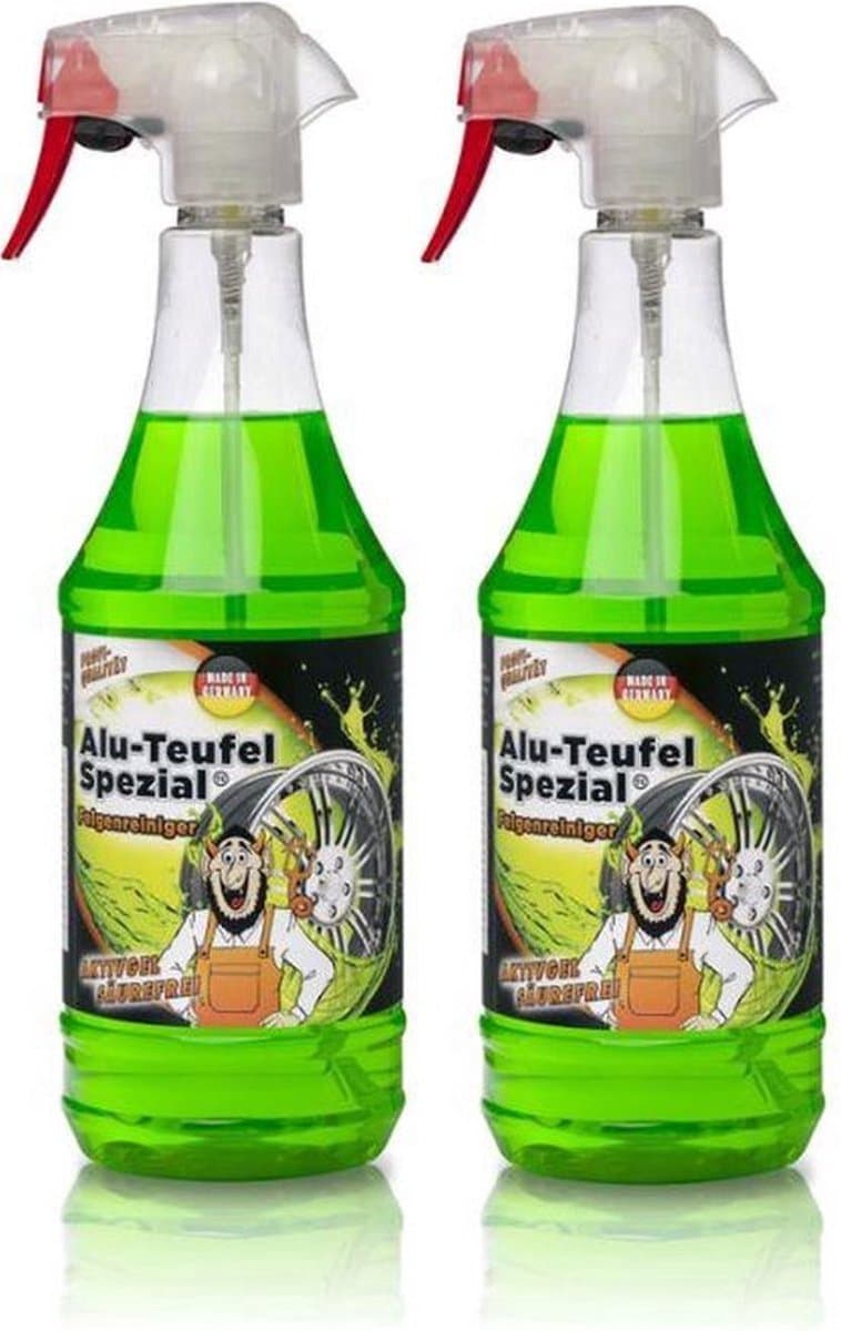 Voordeelverpakking: Alu-Teufel Velgenreiniger - Groen - 1 Liter - 2 stuks (EAN: 8710624860035)