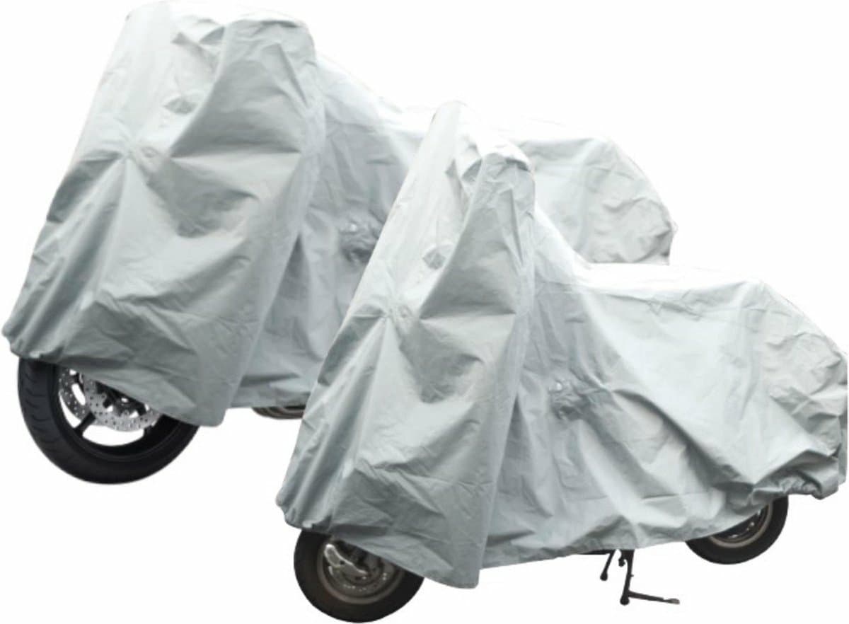 Benson Stevige motor- en scooterhoes - waterafstotend - 246 x 104 x 127 cm - zilvergrijs - inclusief opbergtas (EAN: 8720812428992)