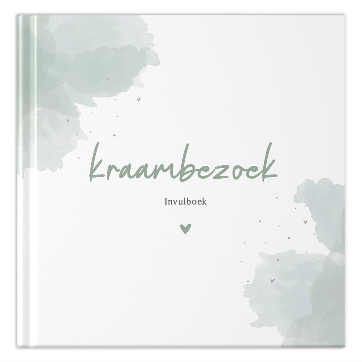 Fyllbooks - Kraambezoekboek - Kraamtijd - Invulboek voor Kraambezoek - Kraamboek - Watercolour Groen - Geschikt voor: 66 Gasten (EAN: 9789083397771)