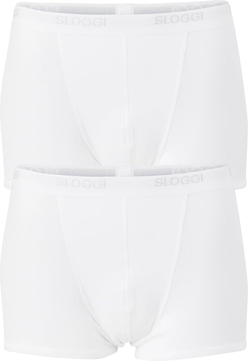 sloggi men Basic Heren Boxershort - 2-pack - Wit - Maat XL (EAN: 7613136663846): Comfort is key (en deze delivert!)