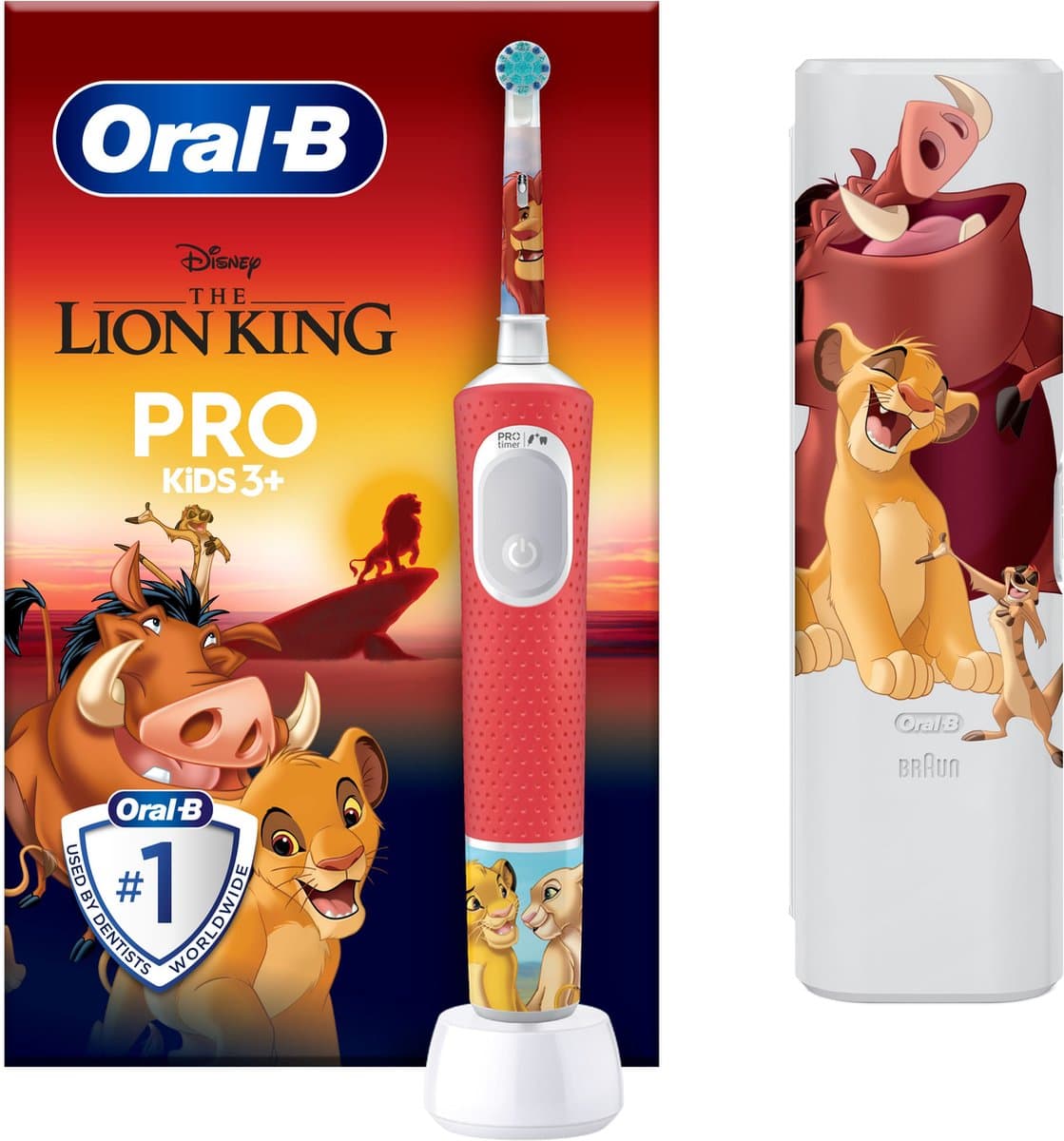Oral-B Pro Kids - The Lion King - Elektrische Tandenborstel - Ontworpen Door Braun: Een stukje Disney-magie in de badkamer 🦁