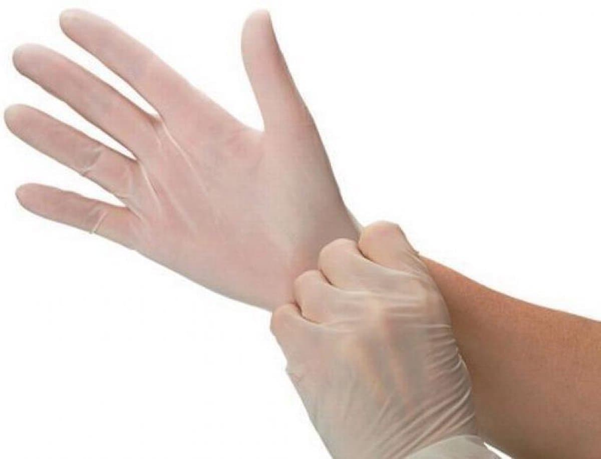 Handschoenen Wegwerp Vinyl - ongepoederd - latex vrij - Wit - Maat L - 100 stuks (EAN: 9110024288771)