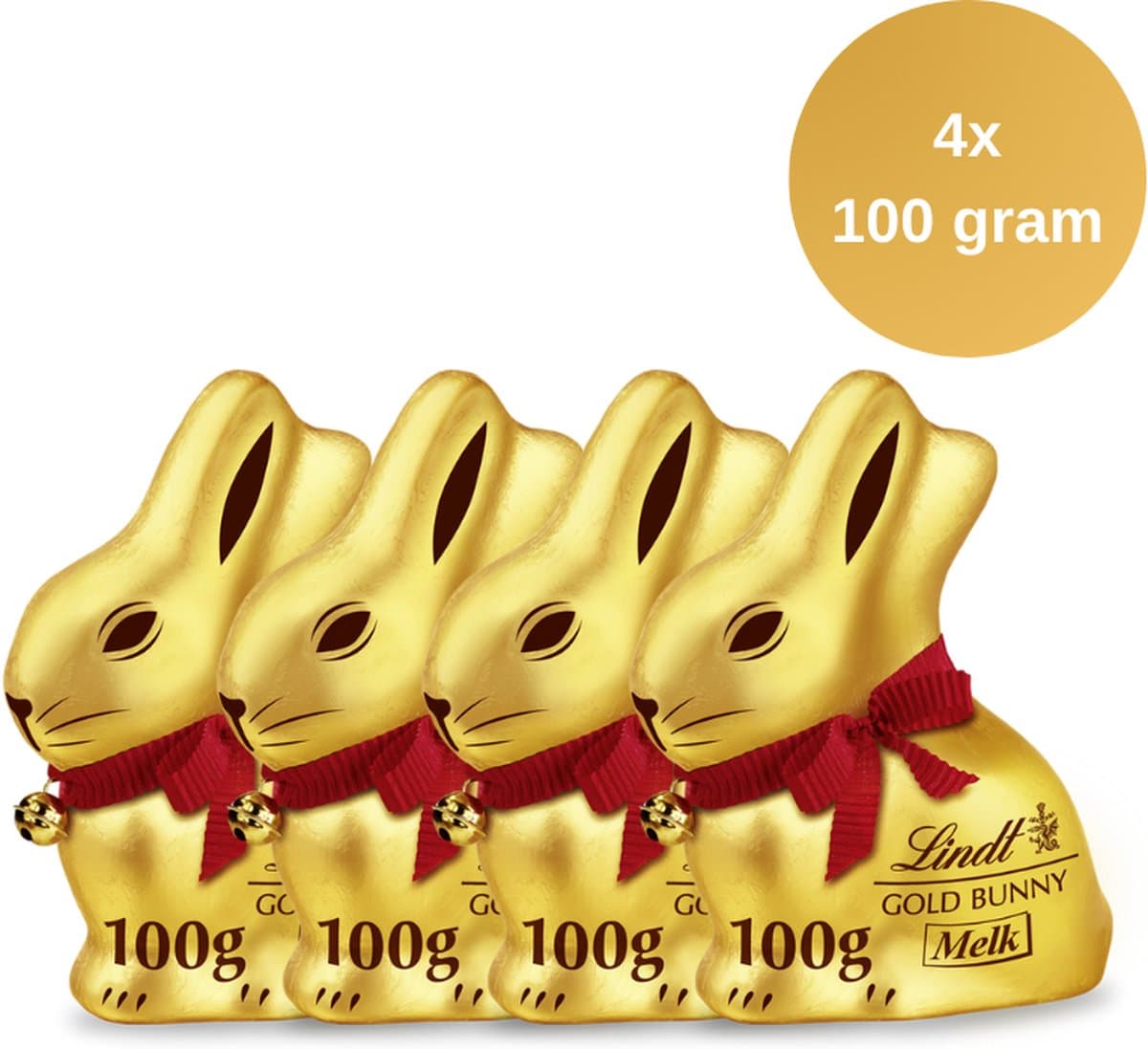 Lindt GOLD BUNNY 4x100 gram Multi-Pack - Melkchocolade Paashaas - Pasen Chocolade - Pasen Cadeau - Paasdecoratie (EAN: 8720098103033): Wat zit er in de doos (en waarom het perfect is voor ons creatievelingen)