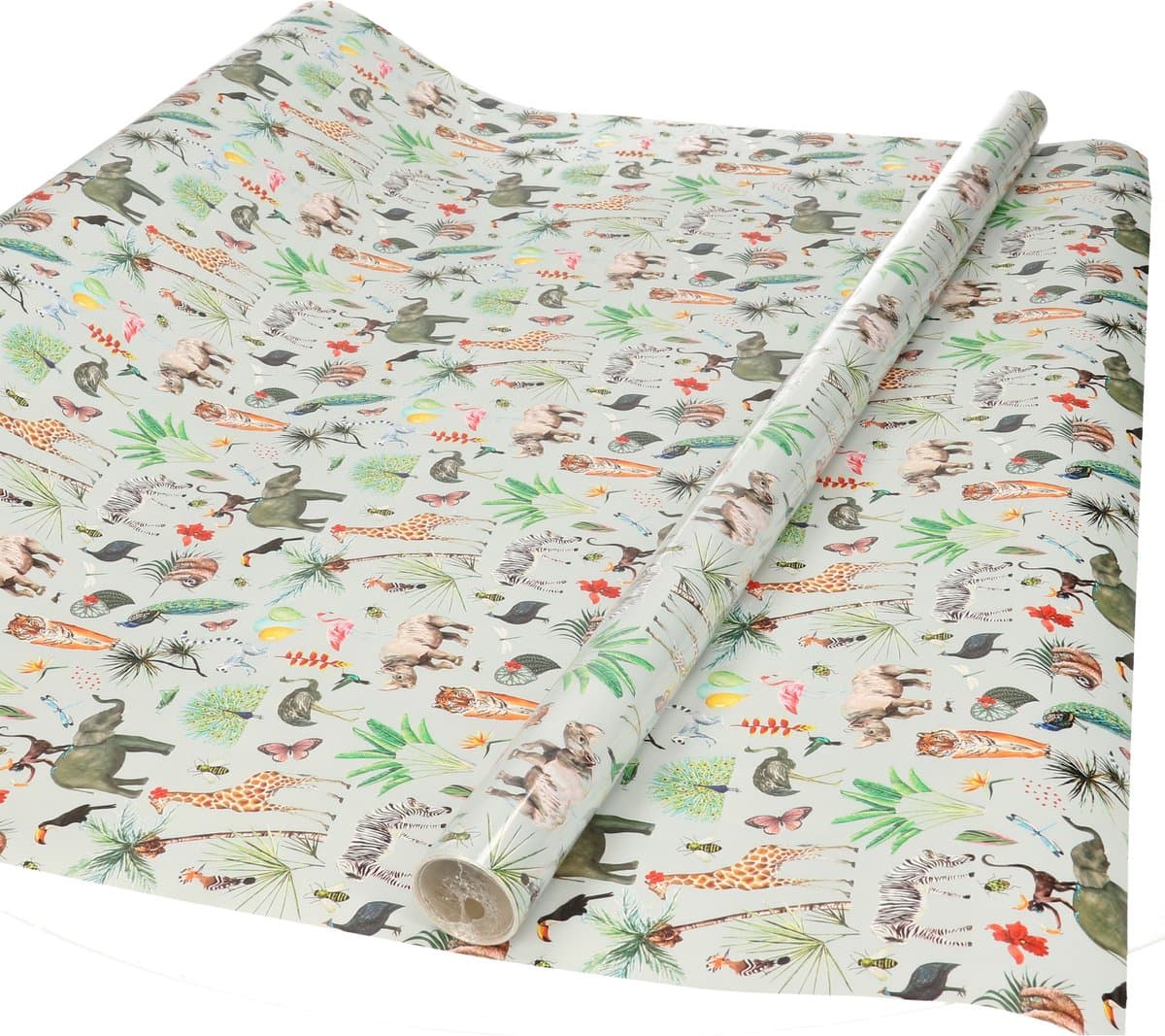 Inpakpapier/cadeaupapier - jungle thema - 300 x 70 cm - kinder verjaardag inpakpapier (EAN: 8719538899681): 🌴 Waarom dit jungle‑papier zo bijzonder is  - **Groot formaat, less is more** – Met 300 × 70 cm heb je genoeg ruimte om mooie, grote gesche...