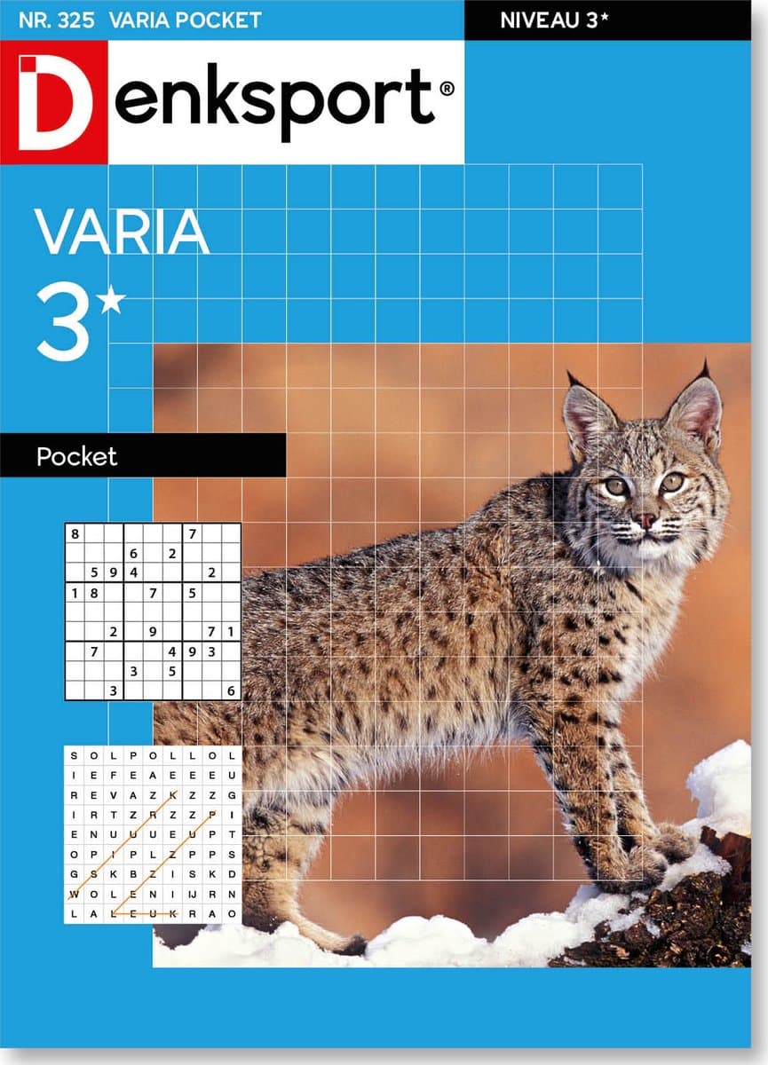 Denksport Puzzelboek Varia 3* pocket, editie 325 (EAN: 8710835882406)