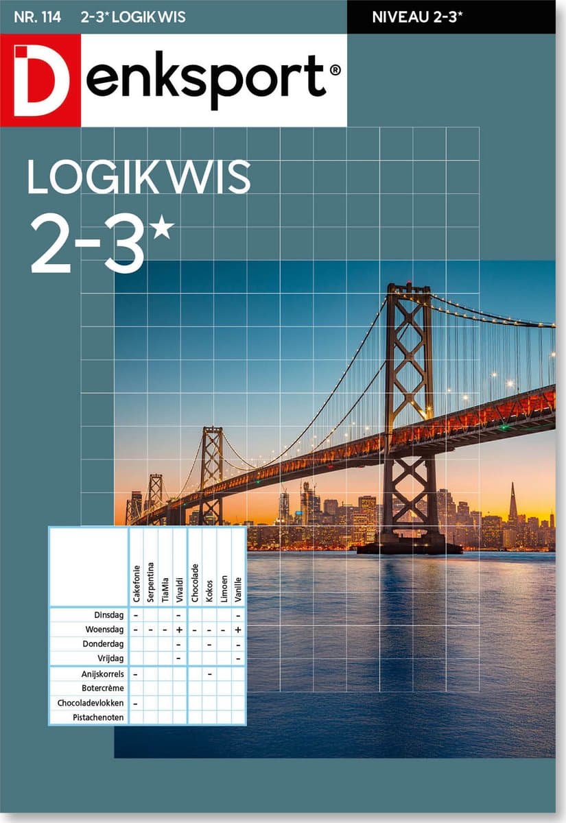 Denksport Puzzelboek Logikwis 2-3*, editie 114 (EAN: 8710835881720)