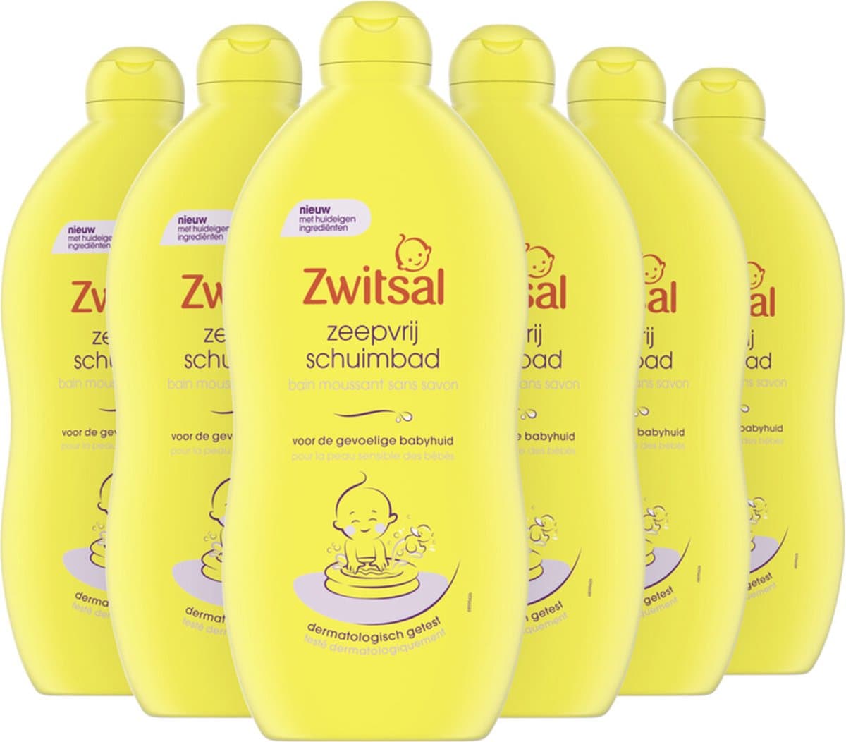 Zwitsal Zeepvrij Schuimbad - 6 x 700 ml - Voordeelverpakking (EAN: 8720181145230)