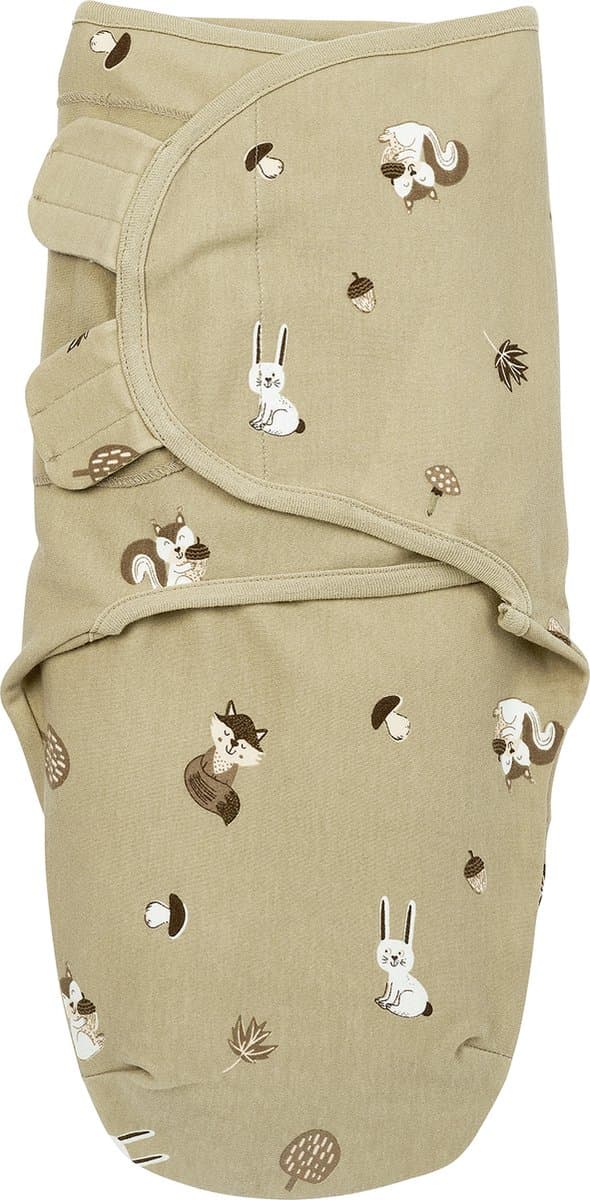 Meyco Baby Forest Animals swaddlemeyco inbakerdoek - sand - 0-3 maanden - 1.0 TOG (EAN: 4054703201017): **Wat is er zo bijzonders aan**
