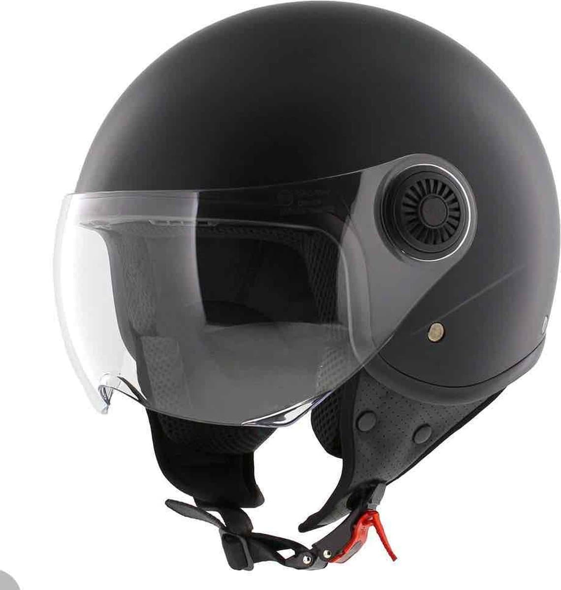 Vito Loreto Jethelm - Motorhelm & Scooterhelm - Mat zwart - Maat XXL (EAN: 7432031359377)