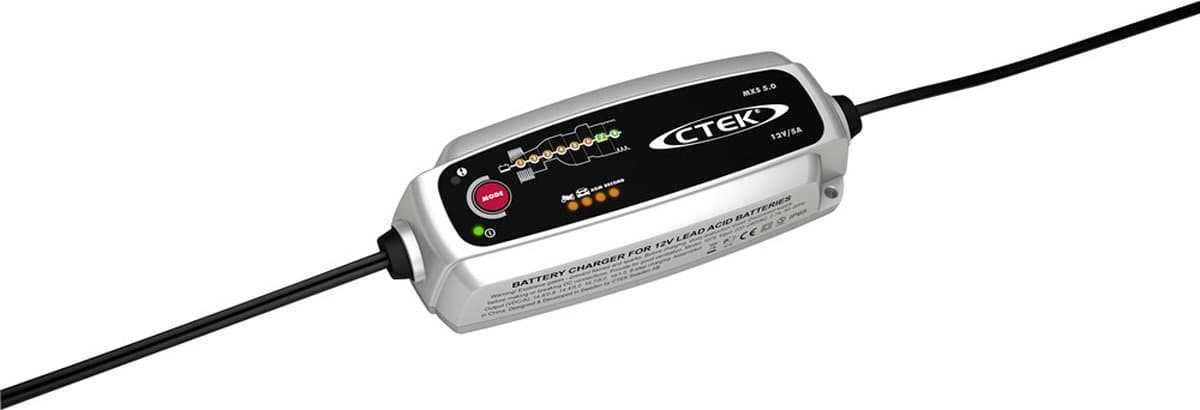 Ctek MXS 5.0 T acculader met temperatuurcompensatie (EAN: 7350009563055)