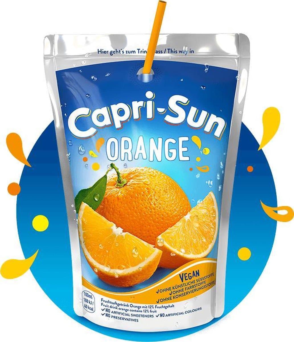 Capri Sun Orange Pakjes Grote Doos - 40 x 20 cl (EAN: 4000177022665)