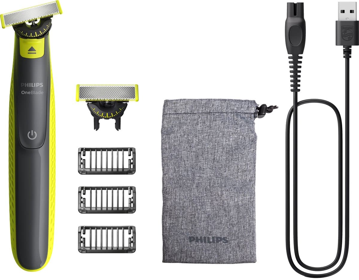 Philips OneBlade 360 Face - Trimmer, scheerapparaat en styler in 1 - Met 3 trimkammen - QP2724/31 (EAN: 8720689035958): De alles-in-één belofte