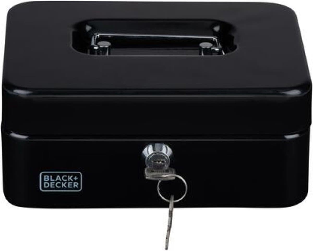 Black&Decker Geldkistje/kluisje - 2 sleutels - zwart - staal - muntbakje - 20 x 16 x 9 cm (EAN: 8711252240053): Waarom ik er zo enthousiast over ben