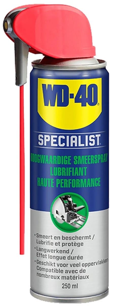 WD-40® Smeerspray - Met PTFE - Smart Straw - Bescherming tegen corrosie - Bestand tegen temperaturen -20°C en +100°C - 250ml (EAN: 5032227317499): Waarom deze spray zo speciaal is