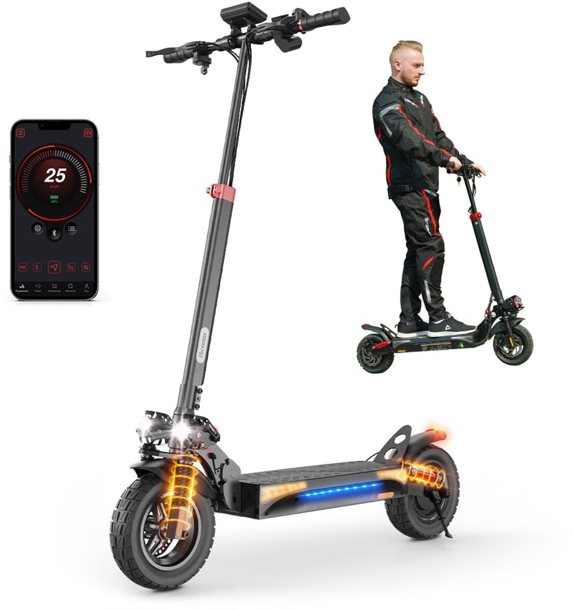 Elektrische Step iScooter ix4 voor Volwassenen 150kg Krachtige 800W 10 inch Met APP 48V15 Ah Maximale Snelheid 25km/h Maximale Actieradius 45 Km (EAN: 9328426191128): **Waarom deze step juist mijn nieuwe favoriet is**