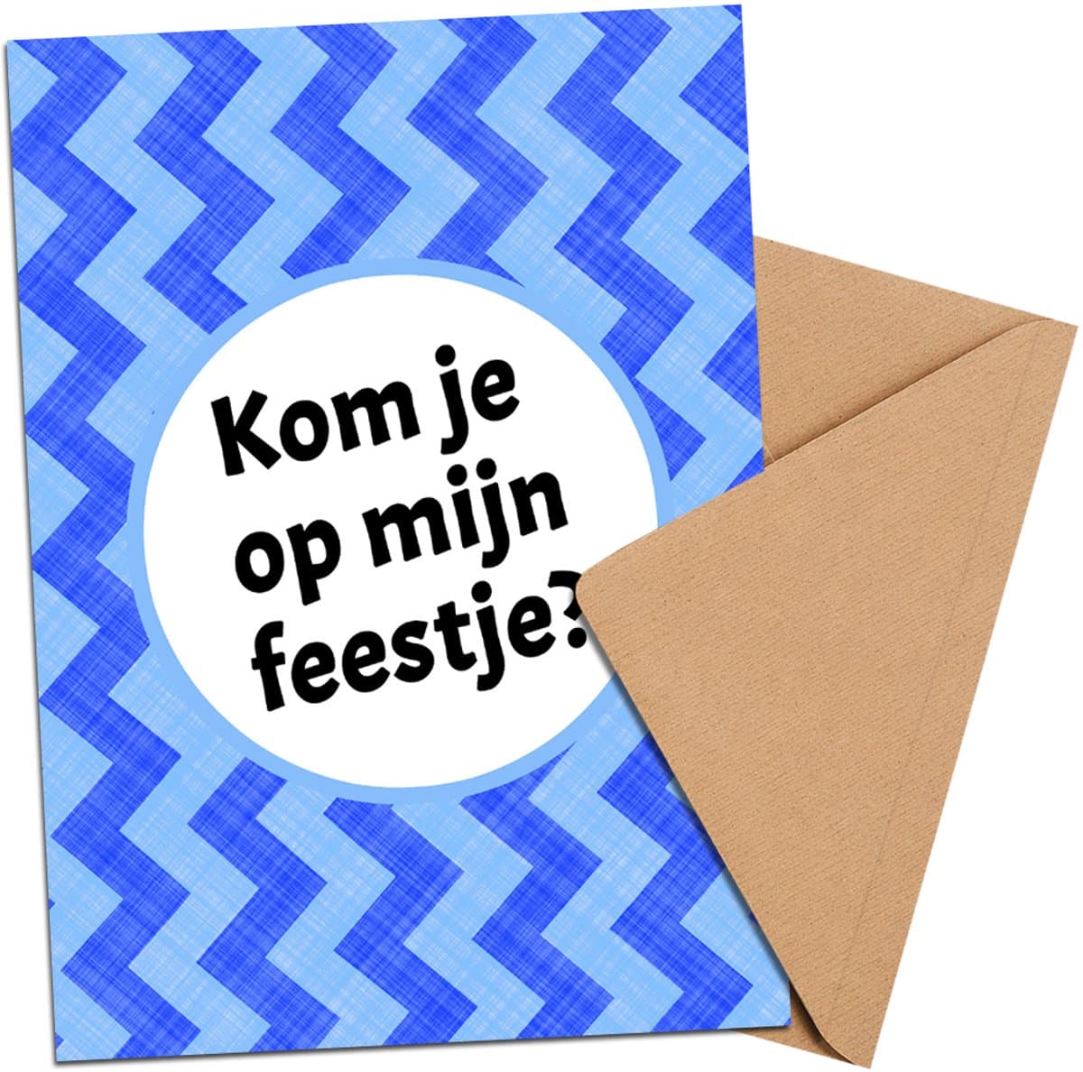 Uitnodiging kinderfeestje + Enveloppen 10 stuks - Thema Blauw - Beschrijfbaar - Uitnodigingskaarten - Uitnodiging verjaardag - uitnodiging verjaardag feest - Uitnodiging kinderfeestje Jongen of Meisje - Uitnodiging feestje - uitnodigingen (EAN: 87...