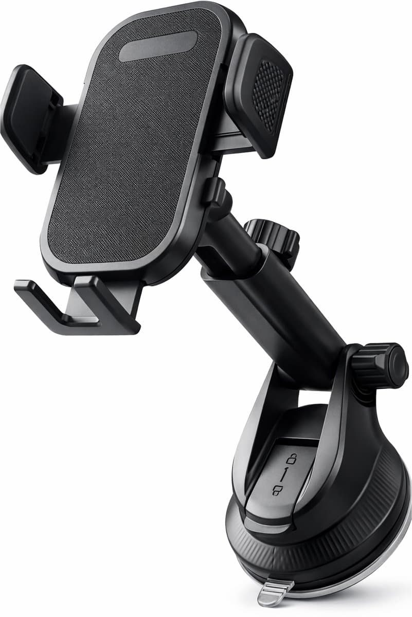 Nereb Telefoonhouder Auto met Zuignap – Dashboard & Voorruit – 360° Draaibaar – Schokbestendig – Universele Autohouder voor Smartphone (EAN: 8721139483343): Waarom ik deze houder testte