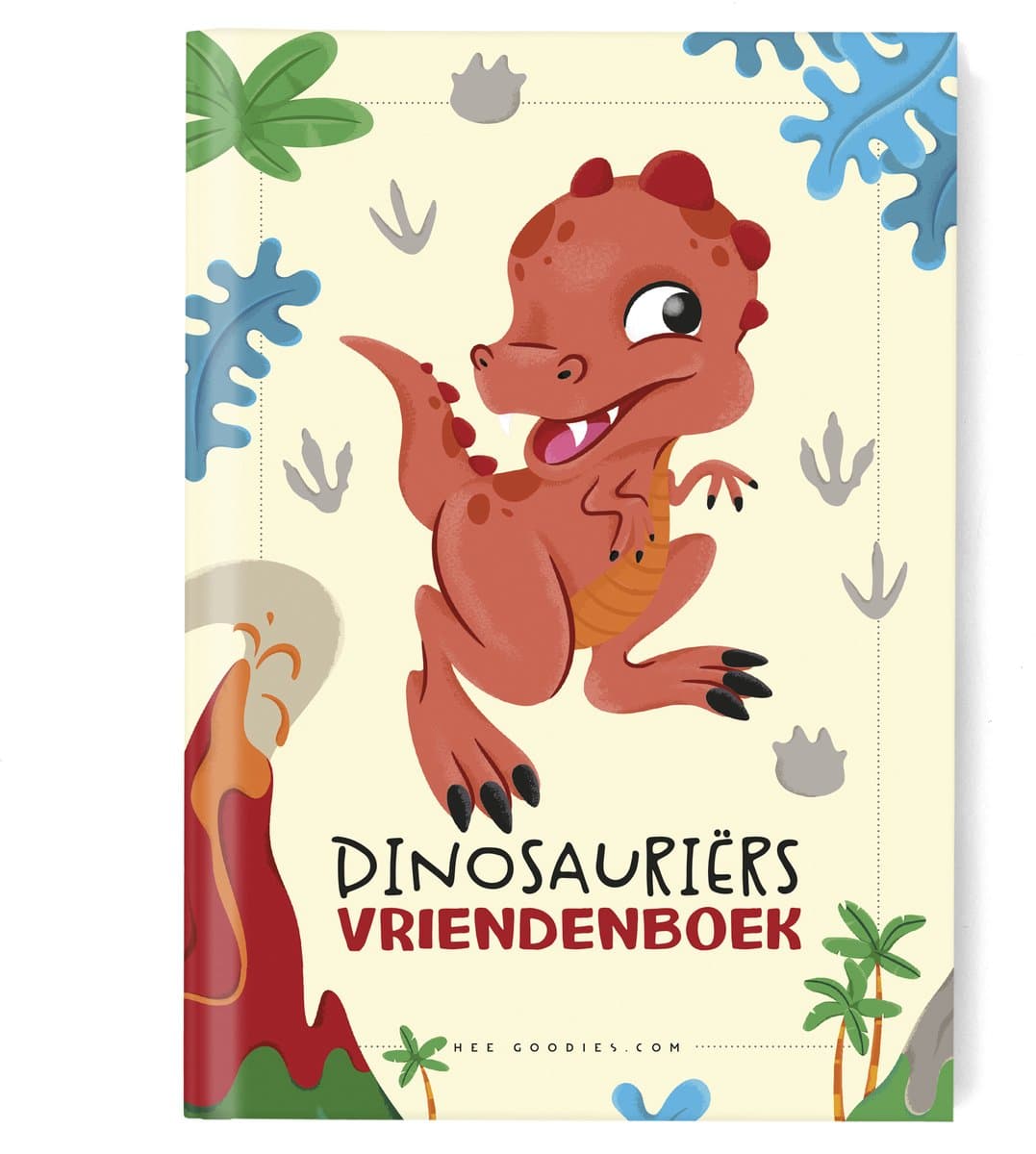 Vriendenboekje Dino’s Dinosaurus – A5 Invulboek voor Jongens – Harde Kaft – 25 Vriendjes – Unieke Illustraties - Stoere Dinosauriërs (EAN: 8720165218684)