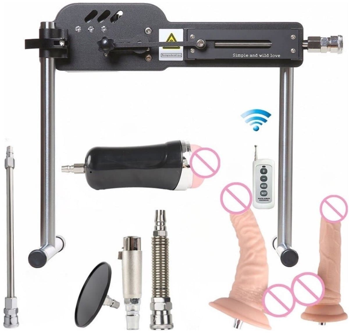 Happyment Neukmachine Voor Mannen & Vrouwen - Fuck Machine Verstelbaar - Sex Machine - Inclusief Dildo’s, Pocket Pussy & Verlengstukken (EAN: 8720813636945): Wat is dit eigenlijk