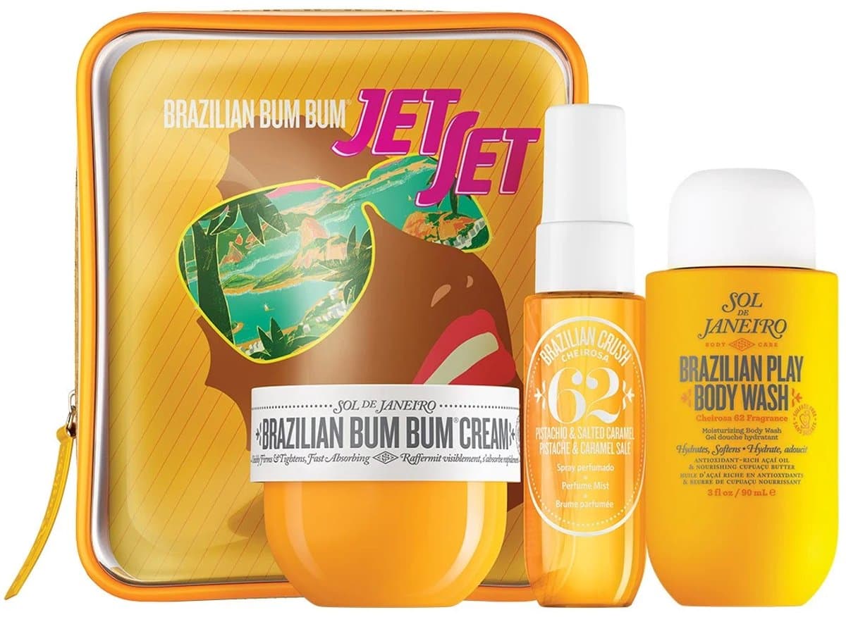 Sol de Janeiro 62 - Geschenkset - Douchegel 90 ml + Bodycrème 50 ml + Hair and Body Mist 30 ml - Giftset Vrouw - Cadeaudoos - Geschenkdoos - Cadeauset - Cadeaus voor Vrouwen - Badschuim - Doucheschuim - Shower Gel - Bodymist - Set - Parfum - Perfu...