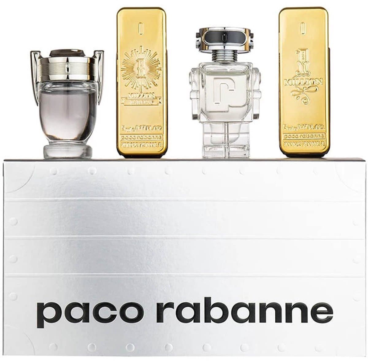 Paco Rabanne Travel Retail Exclusive Giftset - 1 Million EDT 5 ml + 1 Million Elixir Parfum 5 ml + Invictus EDT 5 ml + Phantom EDT 5 ml - cadeauset voor heren (EAN: 3349668630820): Waarom een mini‑set in mijn DIY‑werkplaats