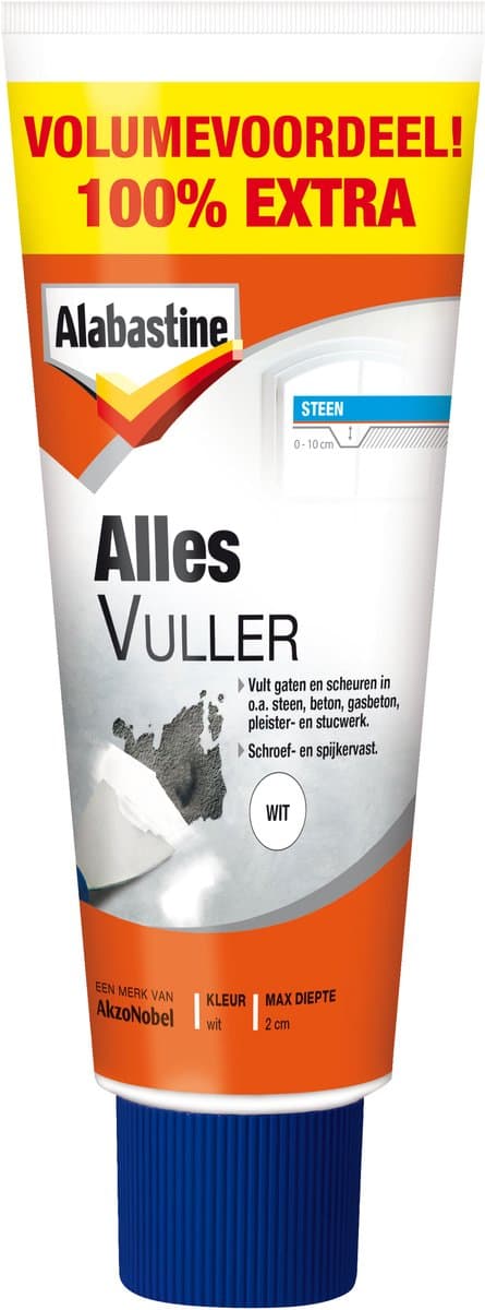 Alabastine - Allesvuller (Pasta) - Vuller Wit - 660 G - Vult gaten en scheuren in o.a.steen - beton - gasbeton (EAN: 8710839111939): Waarom ik fan ben van deze witte pasta 🛠️