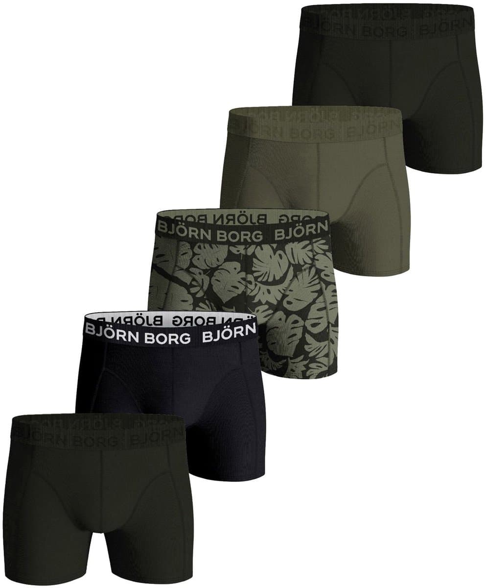 Bjorn Borg Boxers Cotton Stretch 5-Pack Multicolour - Maat L - Heren - Boxershorts (EAN: 7321465596611)