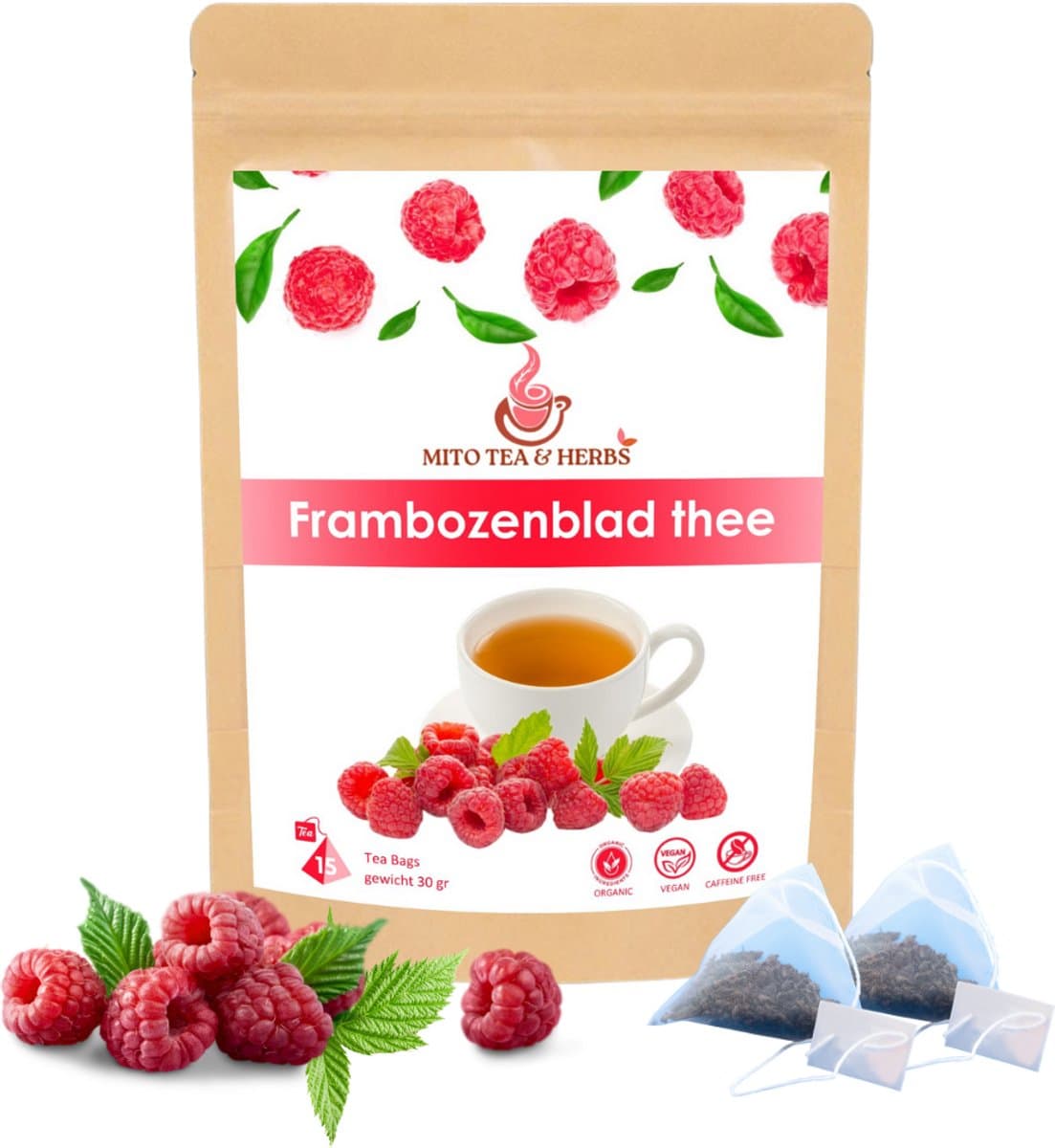 Mito Tea & Herbs frambozenblad thee - zwangerschapsthee rijk aan ijzer - 15 theezakjes (EAN: 8720865386270): Waarom ik er zo enthousiast over ben