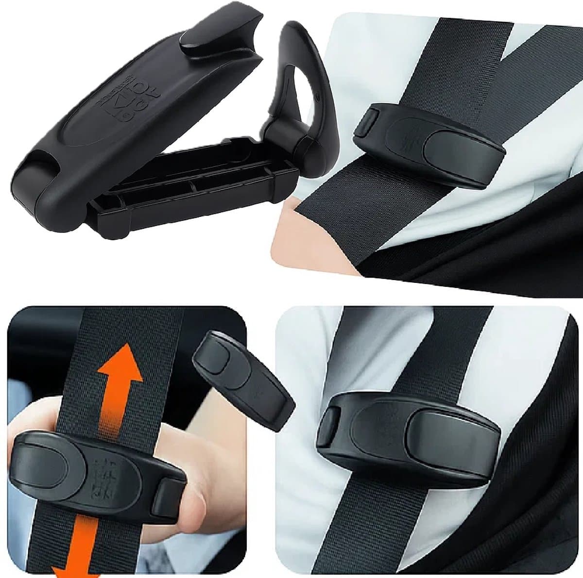 Autogordel Versteller I Gordelclip I Gordelversmaller I Gordelbeschemer I Veiligheidsgordelclip I Autogordel Clip I Verstelbaar I 1 Stuk I Zwart (EAN: 8721025529131)