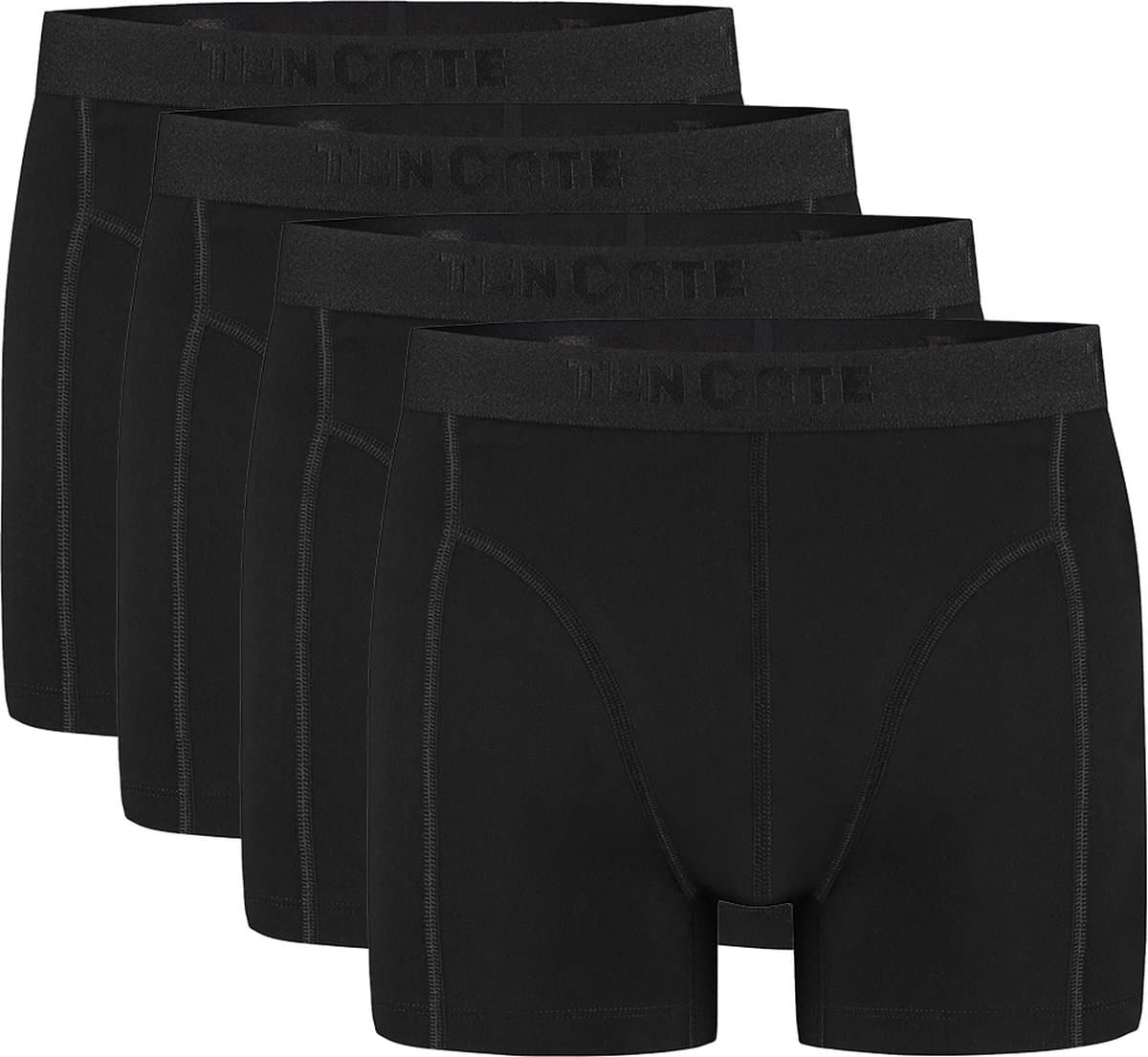 Ten Cate Basics shorts zwart 4 pack voor Heren | Maat L (EAN: 8711665839028)