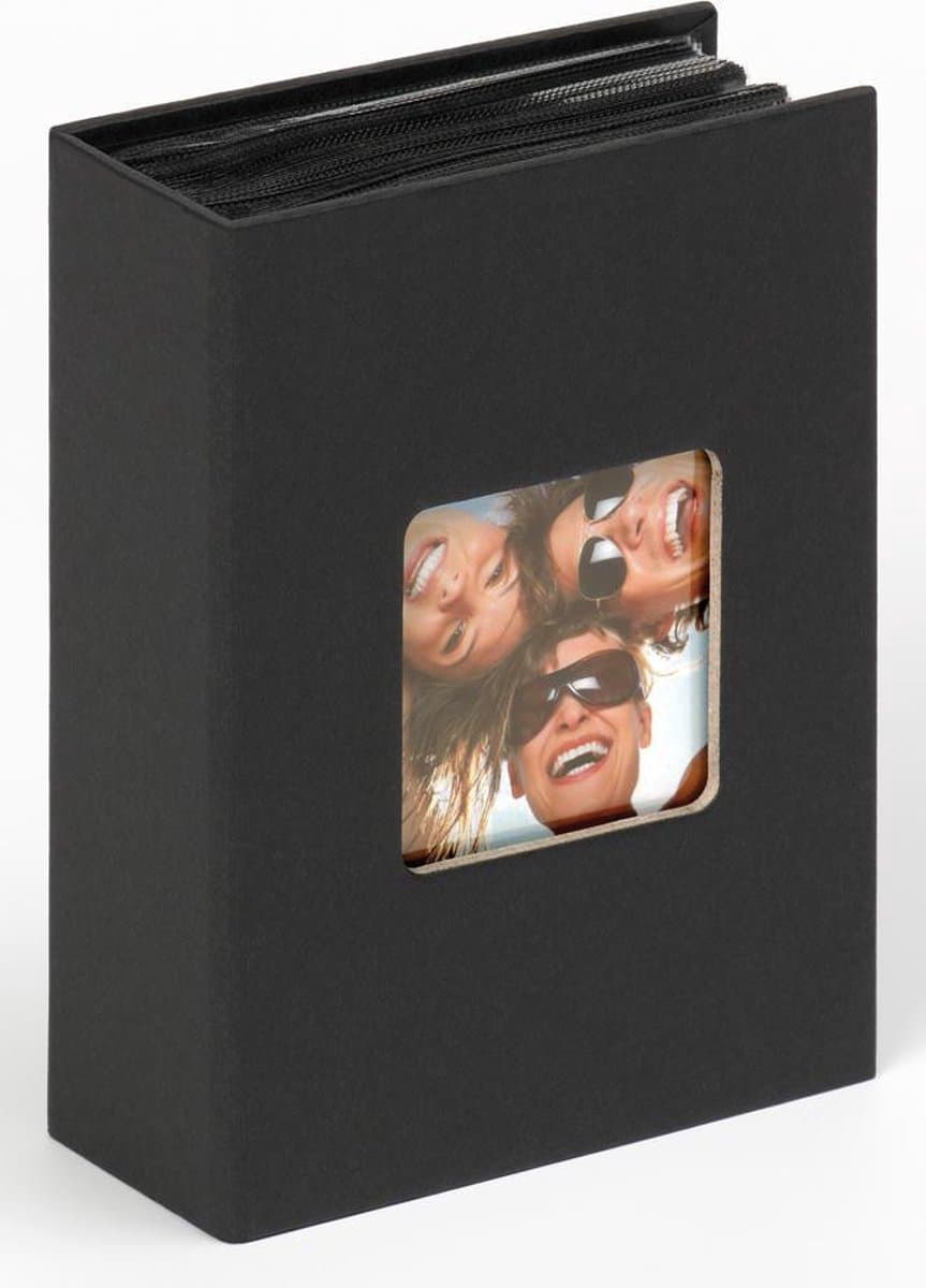 Walther Fun - Fotoalbum insteek - 100 foto's 10x15 cm - Zwart - Linnenstructuur (EAN: 4004122266197)
