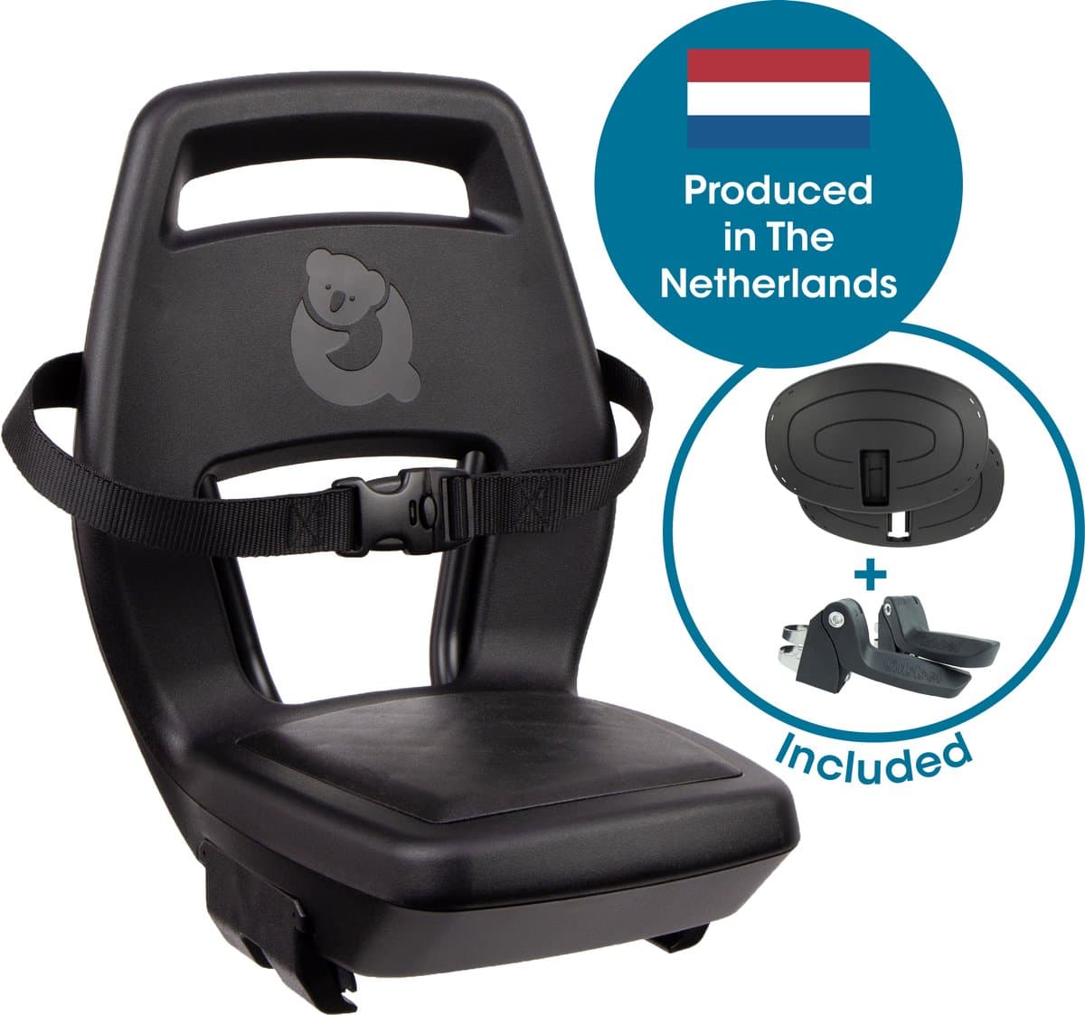 Qibbel Junior 6+ Fietsstoeltje Achter Bagagedrager bevestiging - QuickConnect - Fietszitje – Midnight Black - inclusief voetbeschermingsplaten en voetsteunen (EAN: 8712864433406): **Wat is dit ding nou**