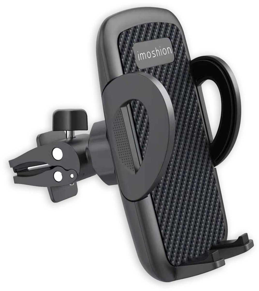 imoshion Telefoonhouder Auto Ventilatie rooster - Verstelbaar en 360° Draaibaar - GSM Houder - Universeel - Carbon Auto Accessories (EAN: 8719295557817)