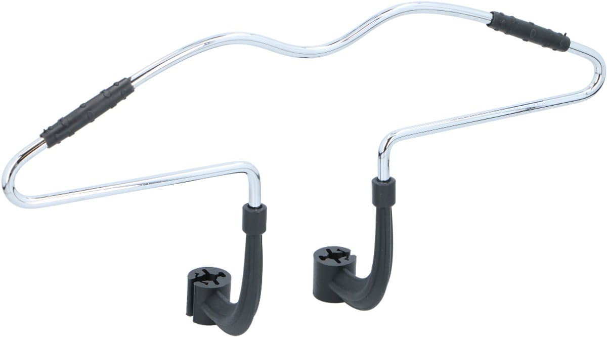 Dunlop Auto Kledinghanger voor Hoofdsteun - Auto Hanger Hoofdsteun Auto - Kledinghanger van Chroom - Makkelijk en Snel te Bevestigen - 42,5 x 3 x 14,3 CM - Chroom - Zilver (EAN: 8711252162119)