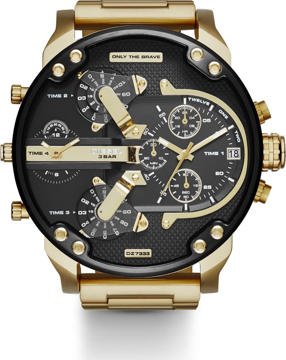 Diesel Mr Daddy 2.0 DZ7333 Herenhorloge 57 mm - Goudkleurig (EAN: 4053858414495)