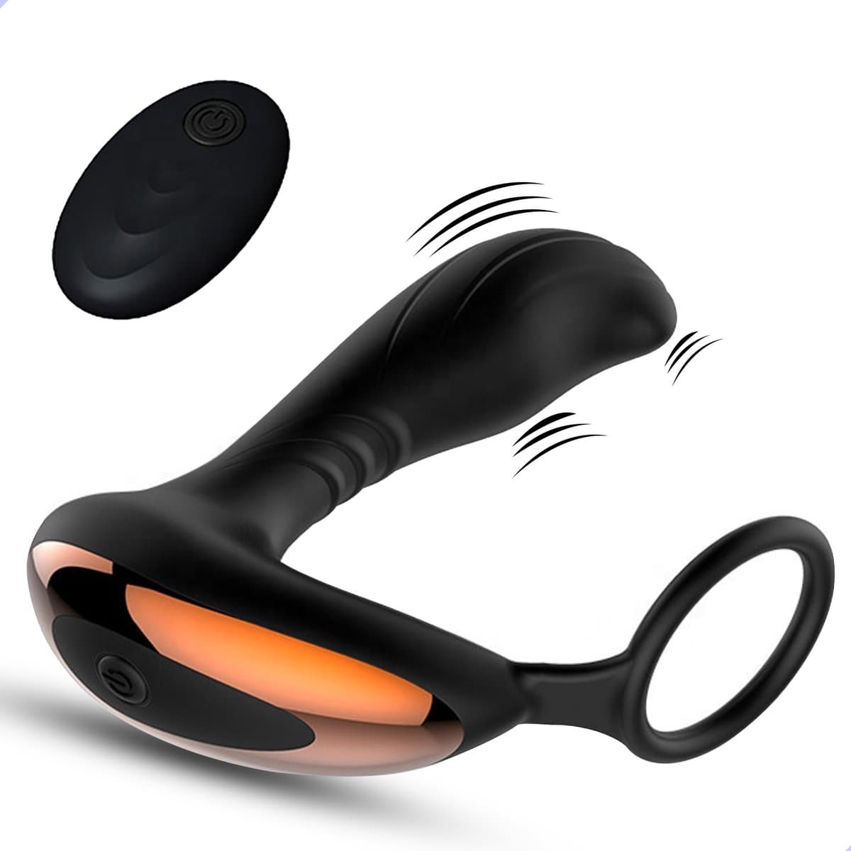 Intenz® - Luxe Prostaat Vibrator - Anaal Vibrators voor mannen - Cockring - Met afstandsbediening – Prostaat Stimulator – Sex toys voor mannen - Zwart (EAN: 8720256471059)