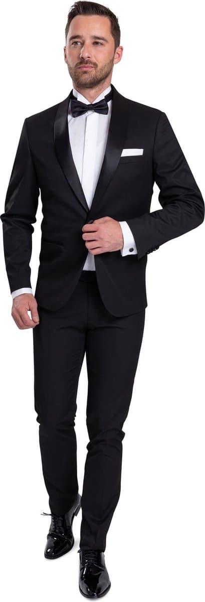 Suitable Smoking Harlem Stretch - Kostuum - Tuxedo Kostuum Heren voor chique Gala - Stretch - Maat 48 (EAN: 8720577108634)