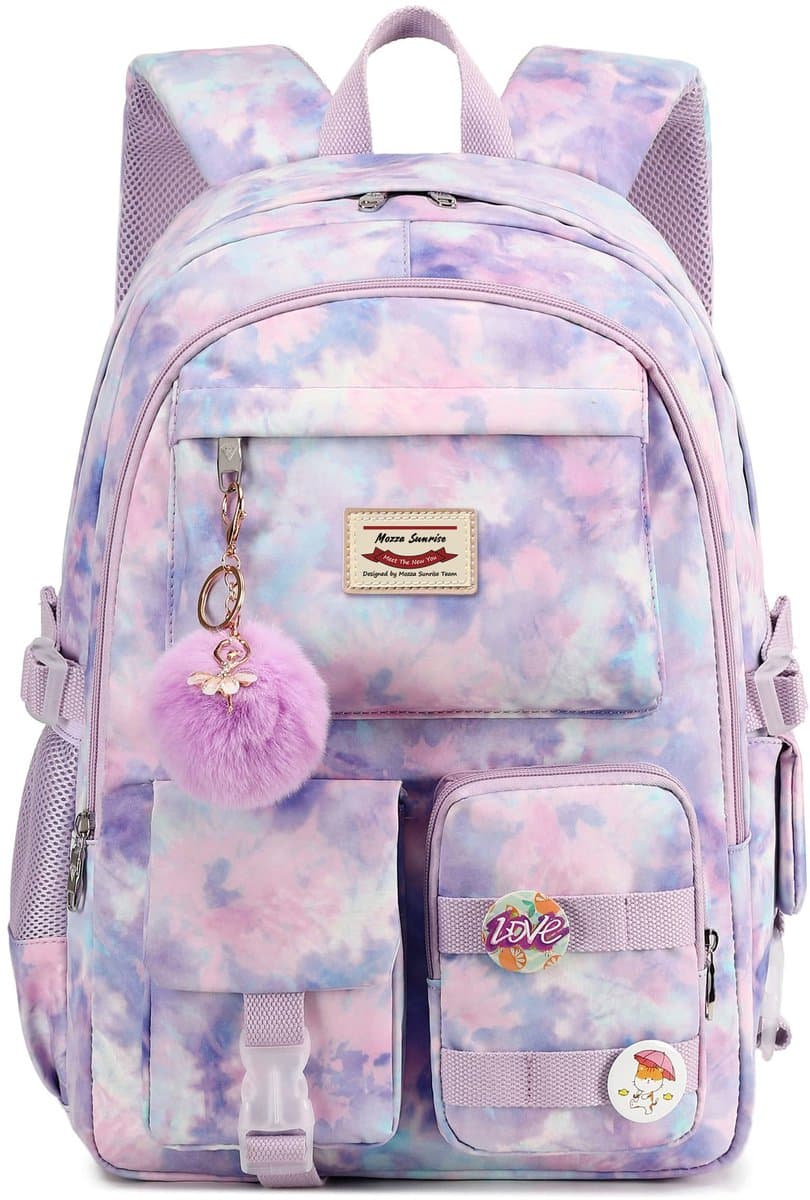 Rugtas - Schooltas - Rugzak - Rugzak Meisje - Rugzak School - Boekentas - Laptop Rugtas - 30 Liter - PaarsB (EAN: 7354185335734): **Waarom deze rugtas zo’n hit is 💜**
