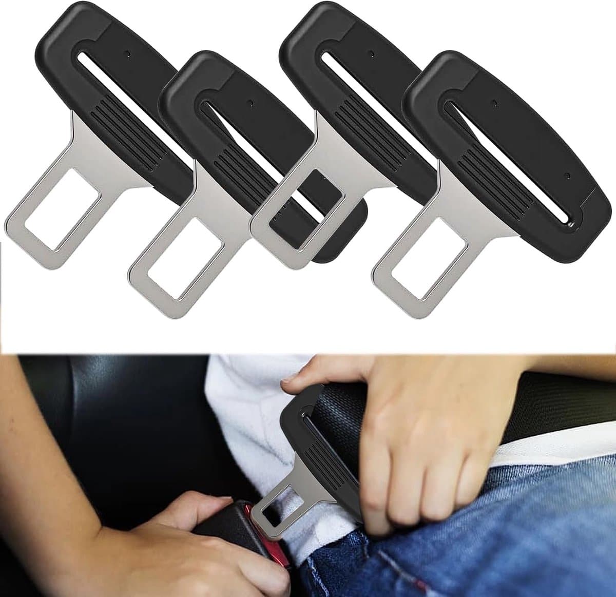 Gordel Alarm Stopper - 4 stuks - Autogordel Clip - Alarmstopper gordel auto - Gordel Gesp - Gordel stop - Auto Accessoires - Gordel pieper stopper (EAN: 9197272765094): Wat is een Gordel Alarm Stopper eigenlijk 🤔