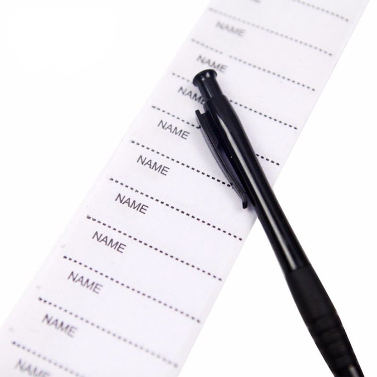 kleding labels plakken - labels textiel - labelstextiel - naamlabel textiel - naamlabel textiel sticker - 200 Stuks - Wasbaar - volwassenen naamlabel textiel - labels (EAN: 9418905014335)