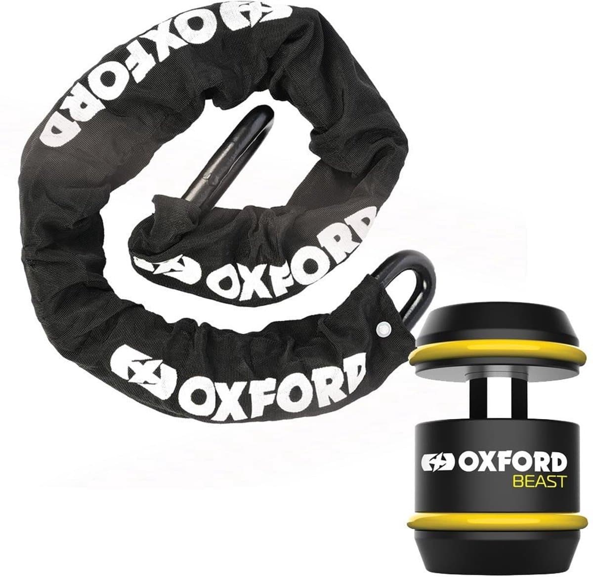 Oxford ART-5 kettingslot - 1,5M lange ketting - 22mm schakels - art 5 gekeurd - Koning van de sloten - Absoluut het zwaarste kettingslot van de markt! (EAN: 5030009409981)