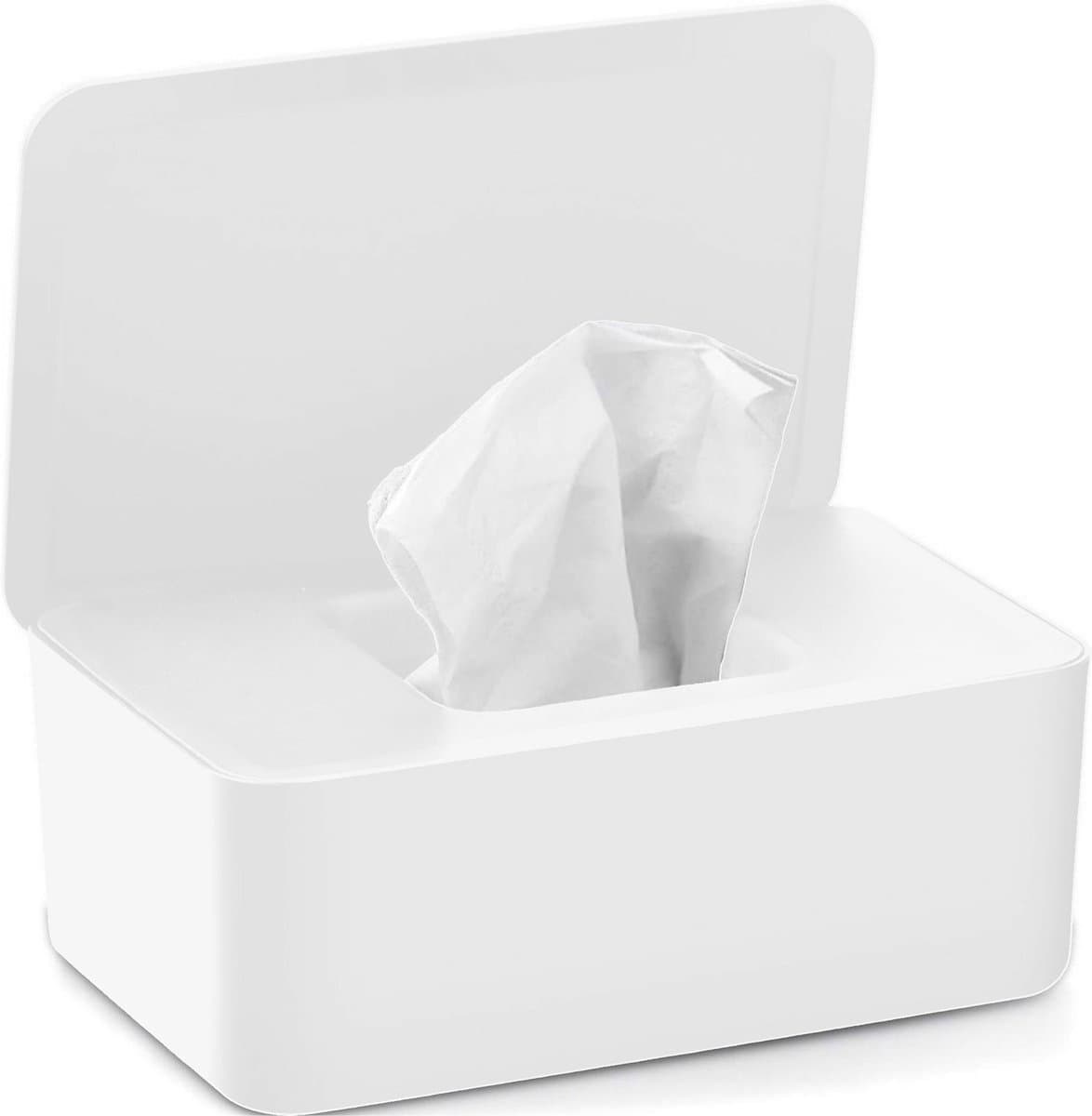 Dayshake Doekjeshouder - Babybillen Funkybox - Wipe Box Doekjesverdeler - Billendoekjes Houder Wit - Tissue Box - Billendoekjesdoos - Geschikt voor Zwitsal, Natte Doekjes, Vochtig Toiletpapier (EAN: 8720828489949): Wat het allemaal precies kan