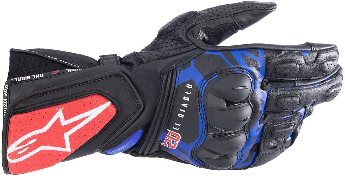 Alpinestars FQ20 SP-8 V3 Monster Zwart Blauw Felrood Groen - Maat - Handschoen (EAN: 8059347245805)