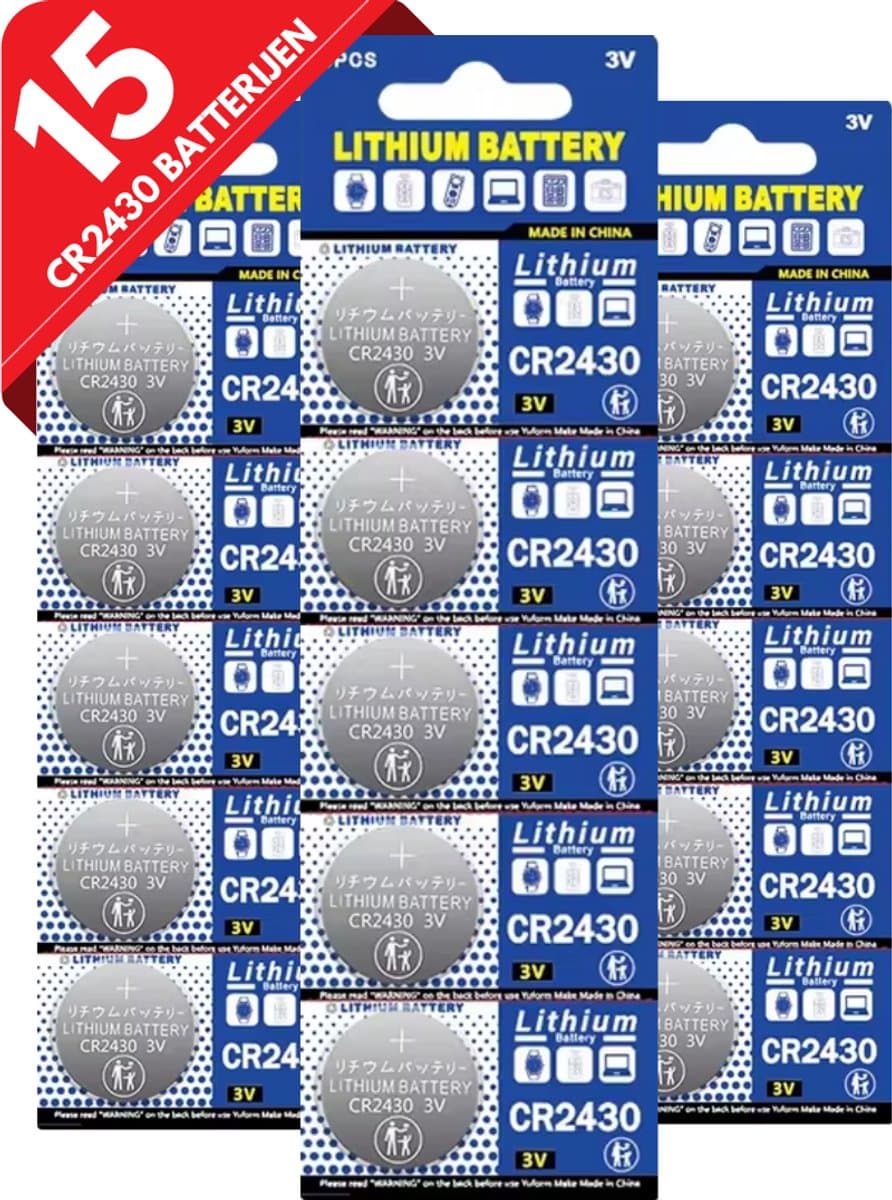 Maxenza CR2430 Lithium Knoopcel 3V - 15 Stuks (EAN: 8721184750032): Waarom een goede knoopcel écht uitmaakt
