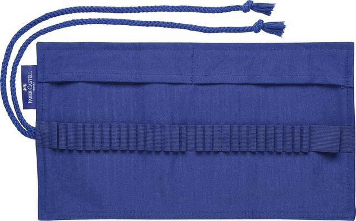 Faber-Castell roletui - katoen blauw - leeg - geschikt voor 28 potloden - FC-114664 (EAN: 4005401800101): 📦 Wat maakt deze roletui zo speciaal