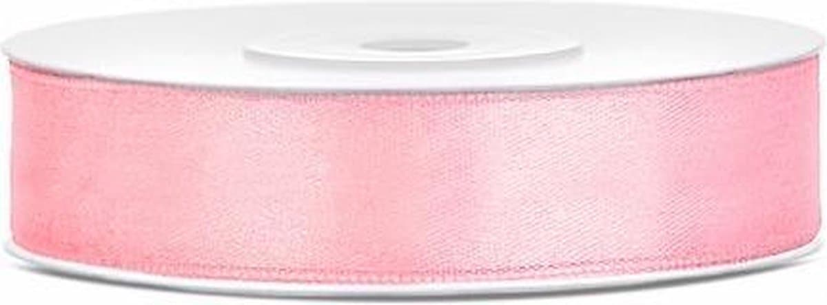 Hobbygroep Satijnlint 12 mm 25 m Lichtroze. (EAN: 5901157444004): Waarom dit lint mijn nieuwe craft room-staple is
