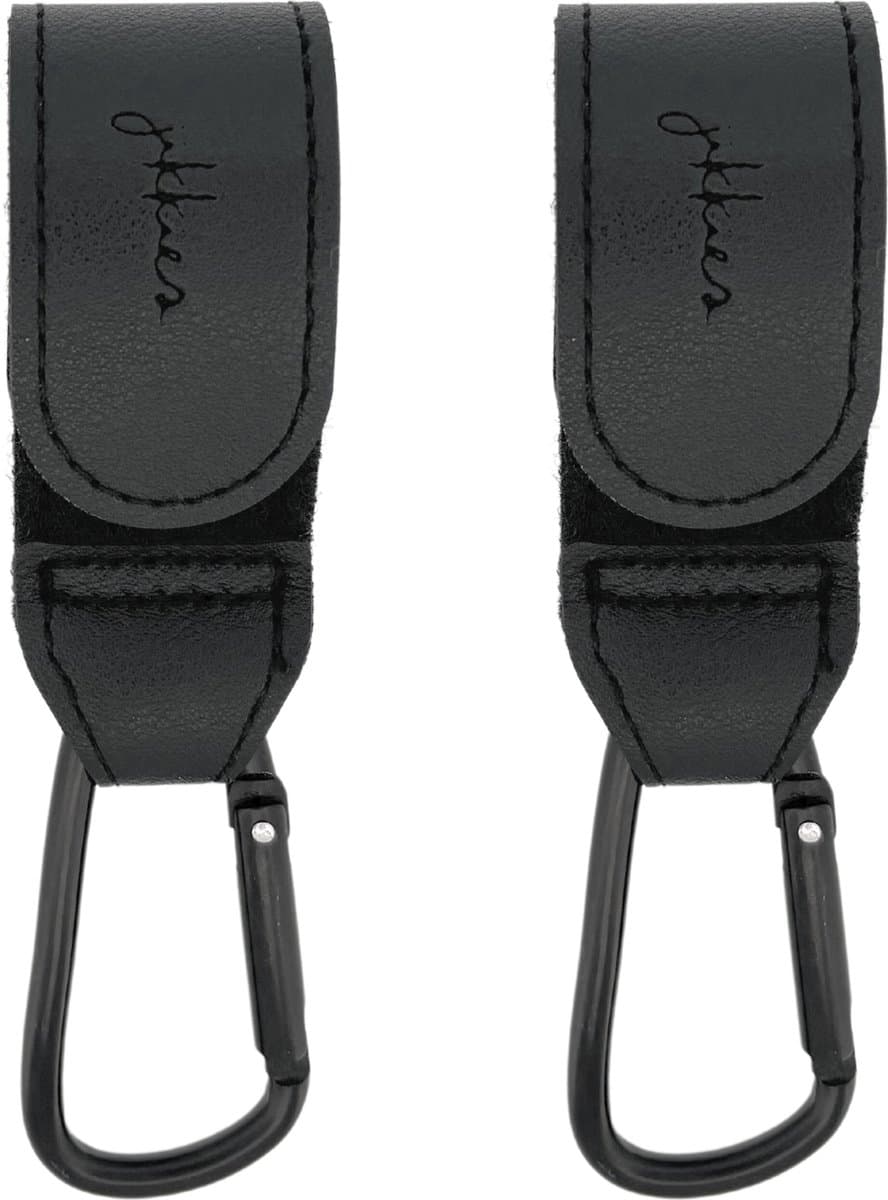 Jikkies Tassenhaak - Kinderwagen Tassenhaak - Buggy Haak - Extra Stevig - Sterke Tassenhaak - Universele Haak - Set van 2 - Zwart (EAN: 8721008724201)
