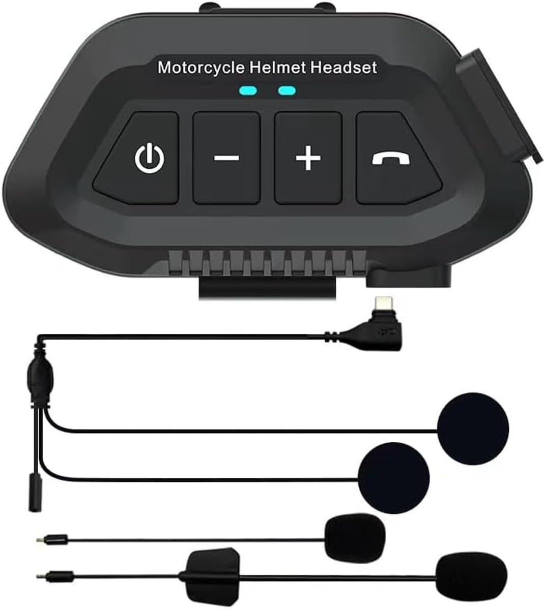 Motorhelm Headset-Stereo met ruisonderdrukking-bluetooth headset voor motorhelm-IP67 waterdicht - bluetooth motor headset 1200 mAh-Bluetooth 5.3 (EAN: 6083458931342)
