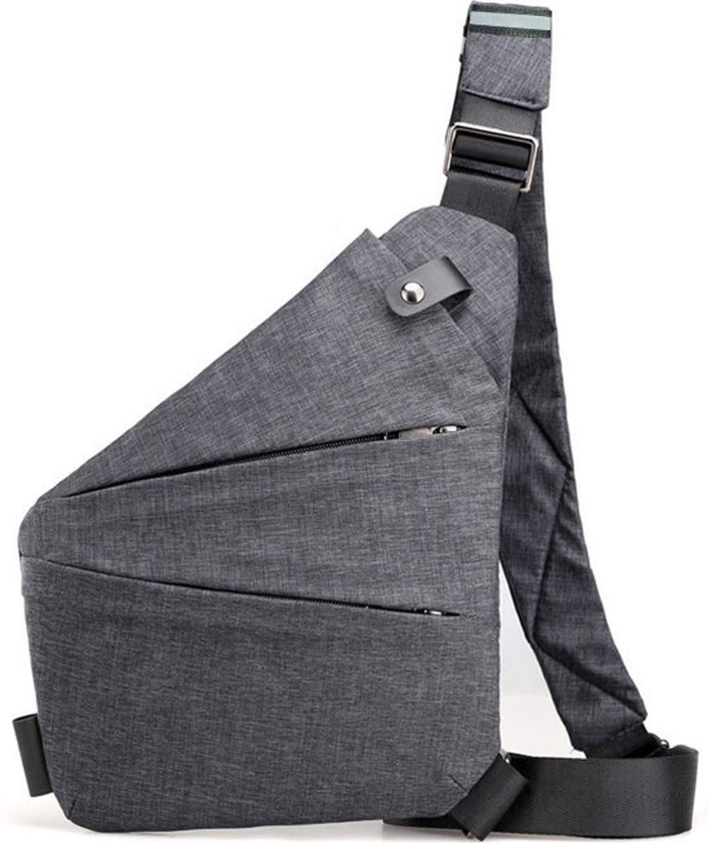 Crossbodytassen - Schoudertassen - Anti-diefstal crossbodytassen - Kleine crossbodytassen - Crossbodytassen met meerdere zakken - Multifunctionele crossbodytassen - Unisex - Geschikt voor reizen, buiten, sport, werk Crossbodytassen - Grijs (EAN: 6...