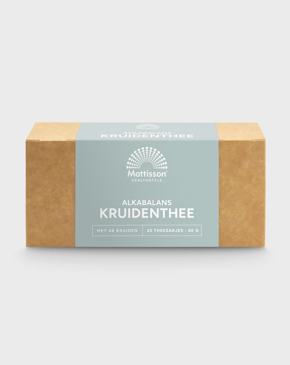 Mattisson - AlkaBalans Zuur Base Kruidenthee - Met 50 Kruiden - 25 Theezakjes (EAN: 8717677960682)